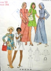 3152 1970s ZIPPY COVER-UP HOOD OR NOT, TOTE BAG PATTERN 12